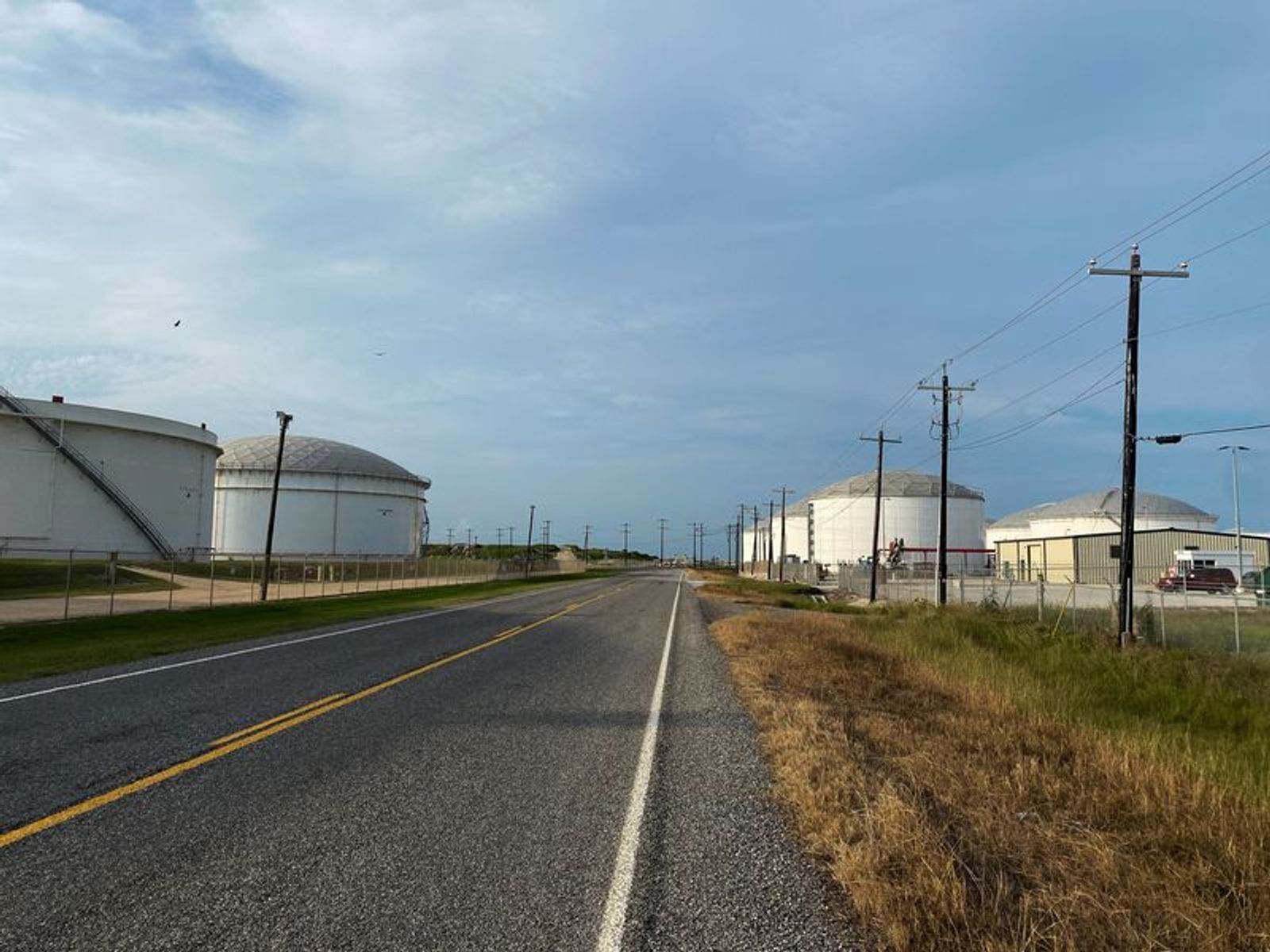 Oil tanks are pictured at Buckeye Partners' South Texas Gateway oil terminal in Corpus Christi, U.S.,  May 14, 2023. REUTERS/Arathy Somasekhar/File photo